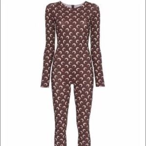 Marine Sere Moon-Print Bodysuit
